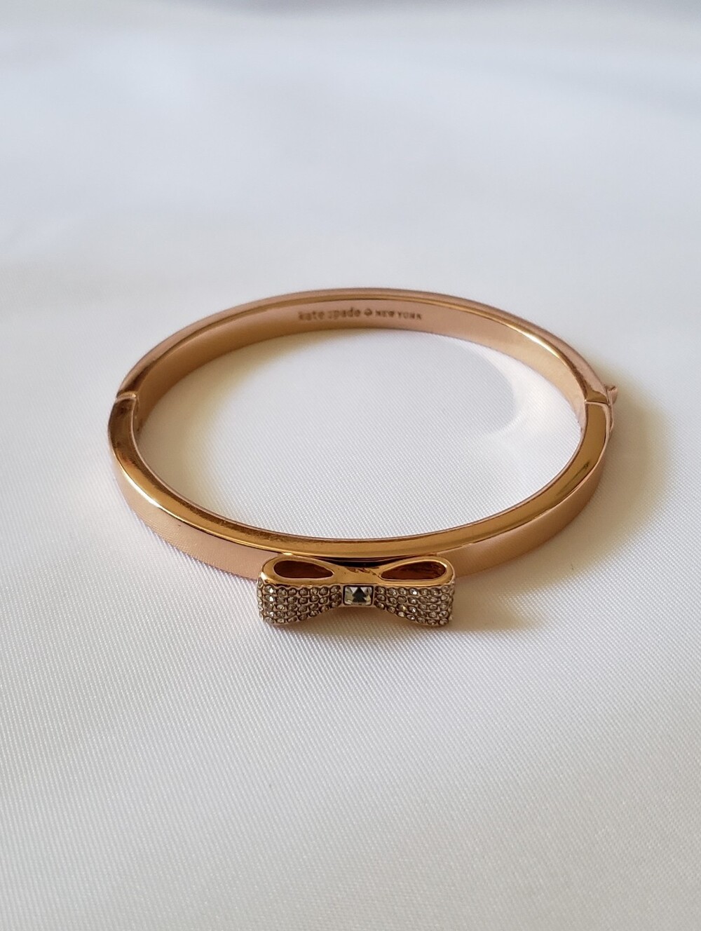 Kate Spade Ready Set Bow Pave Bow Bangle